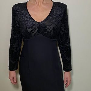 Vintage, black evening gown